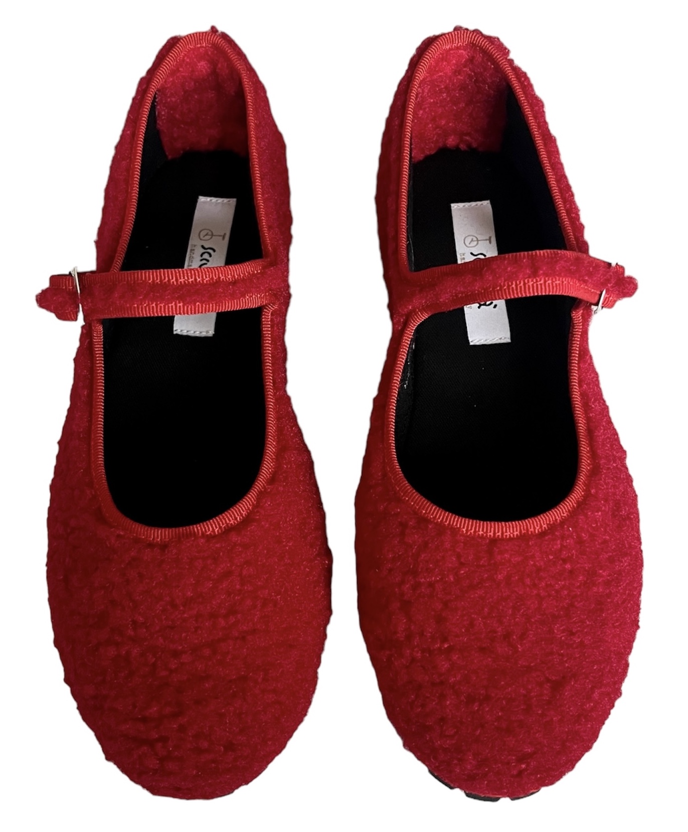 Maryjane Red Sherpa Vibram