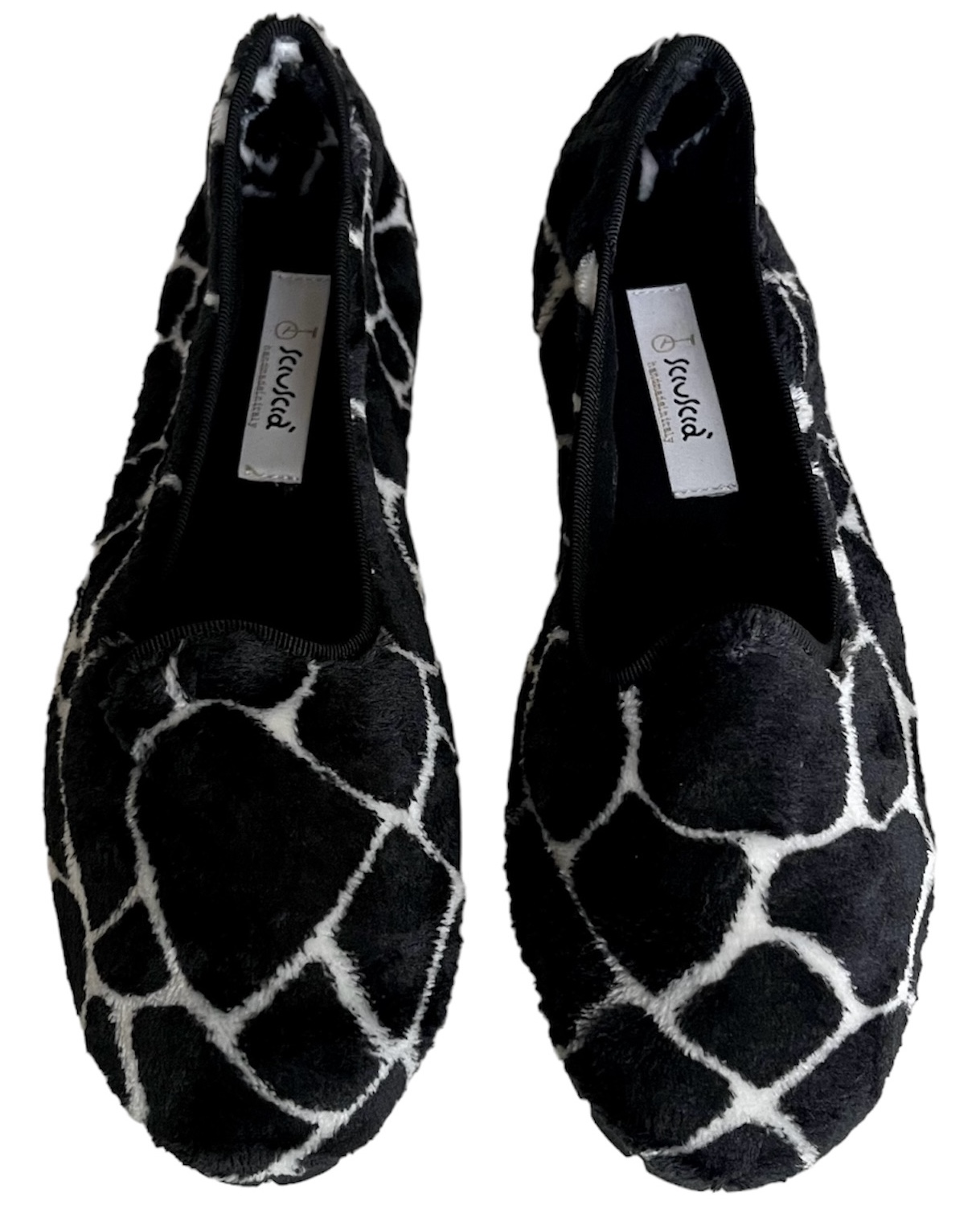 Tragara Black Giraffe Eco Fur Vibram