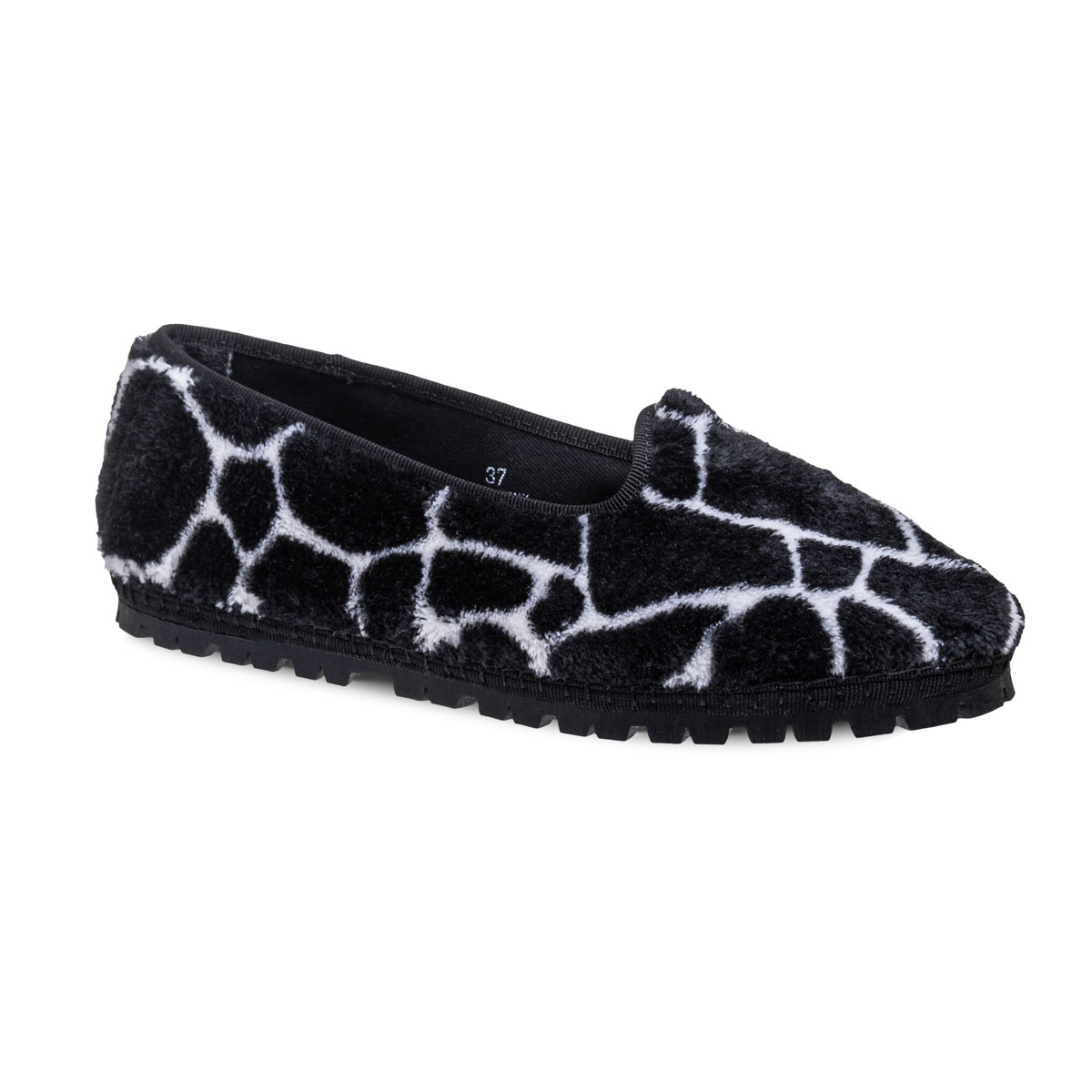 Tragara Black Giraffe Eco Fur Vibram