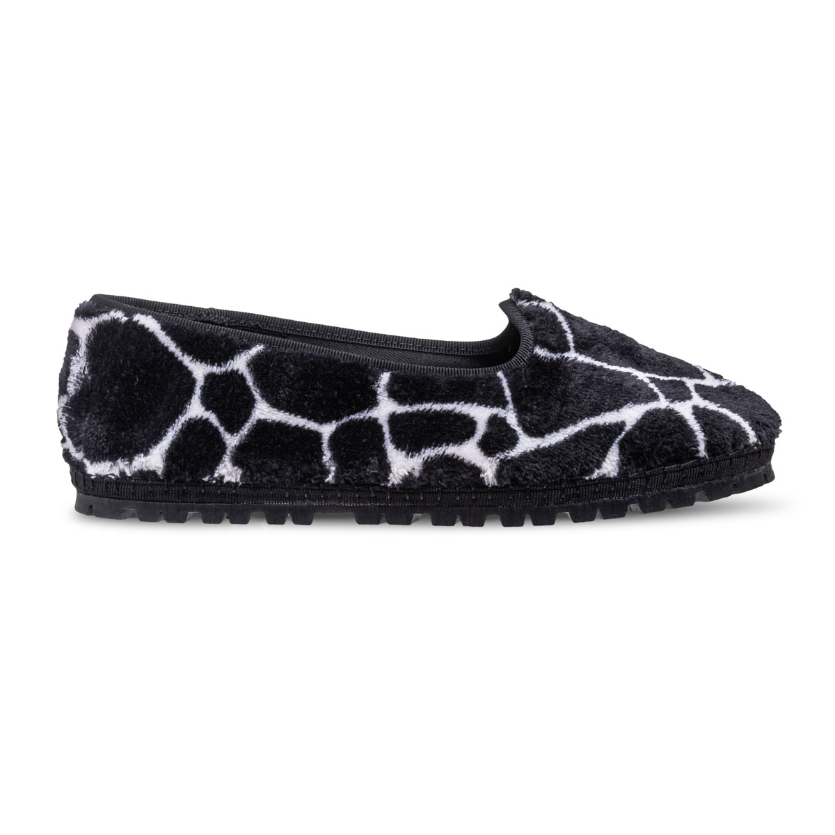 Tragara Black Giraffe Eco Fur Vibram