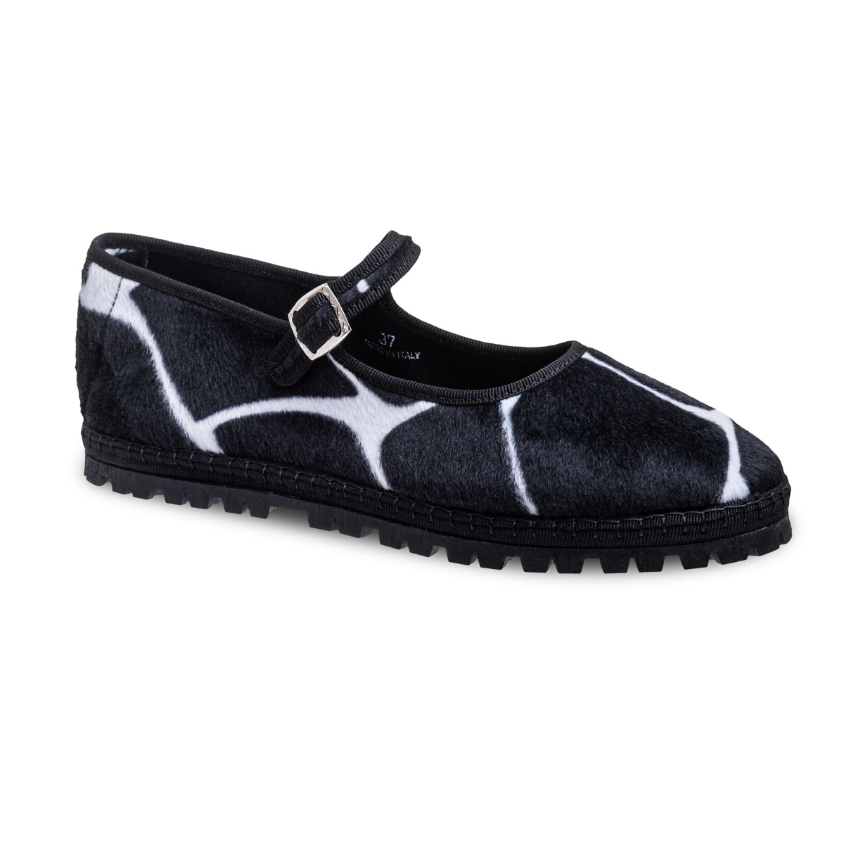 Maryjane Black Giraffe Vibram