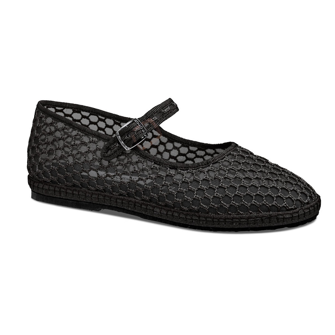 Maryjane Black Mesh