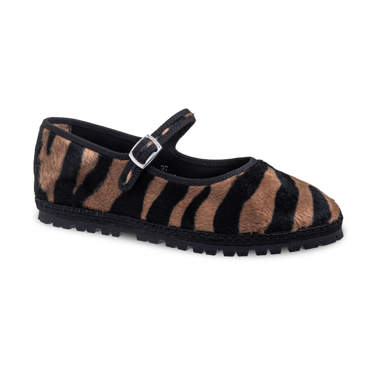 Maryjane Brown Zebra Vibram