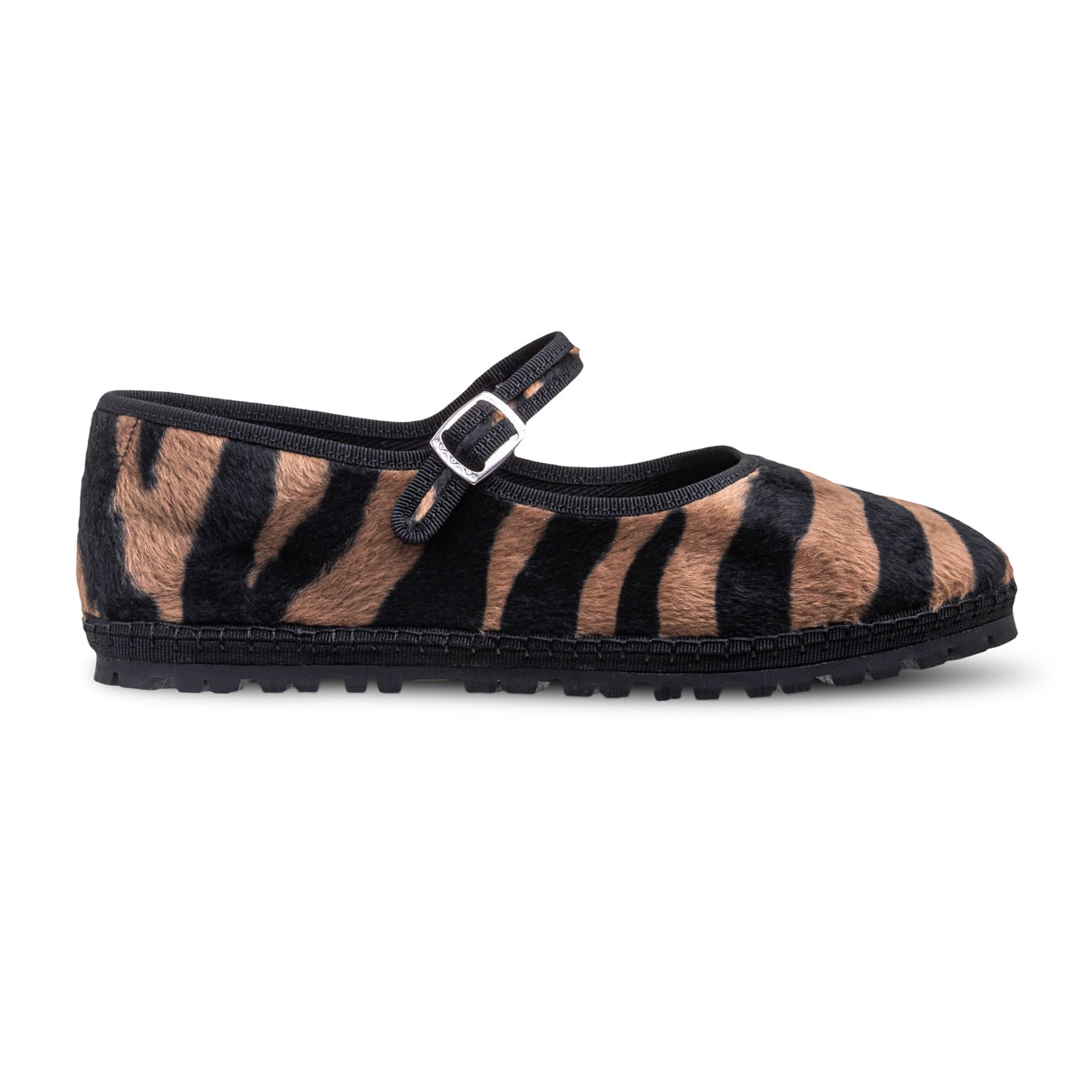 Maryjane Brown Zebra Vibram