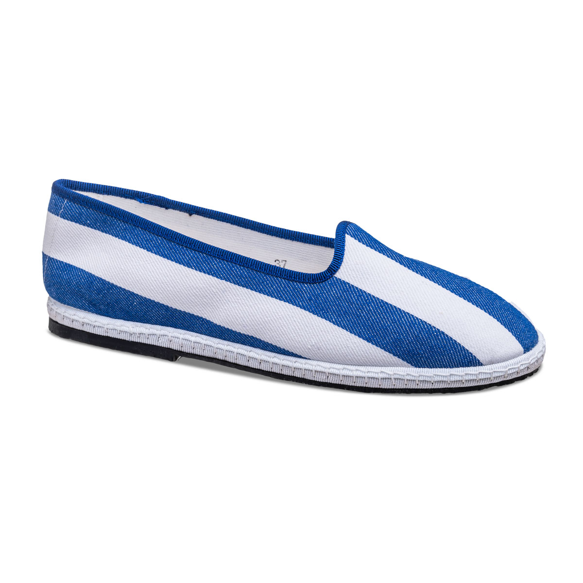 Tragara White and Blue Striped