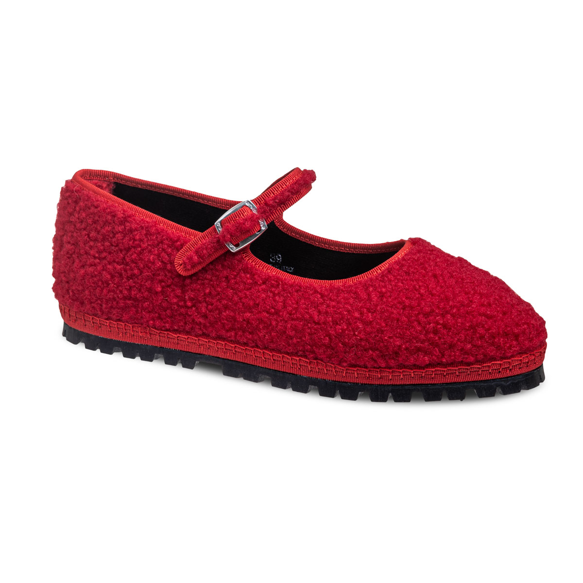 Maryjane Red Sherpa Vibram