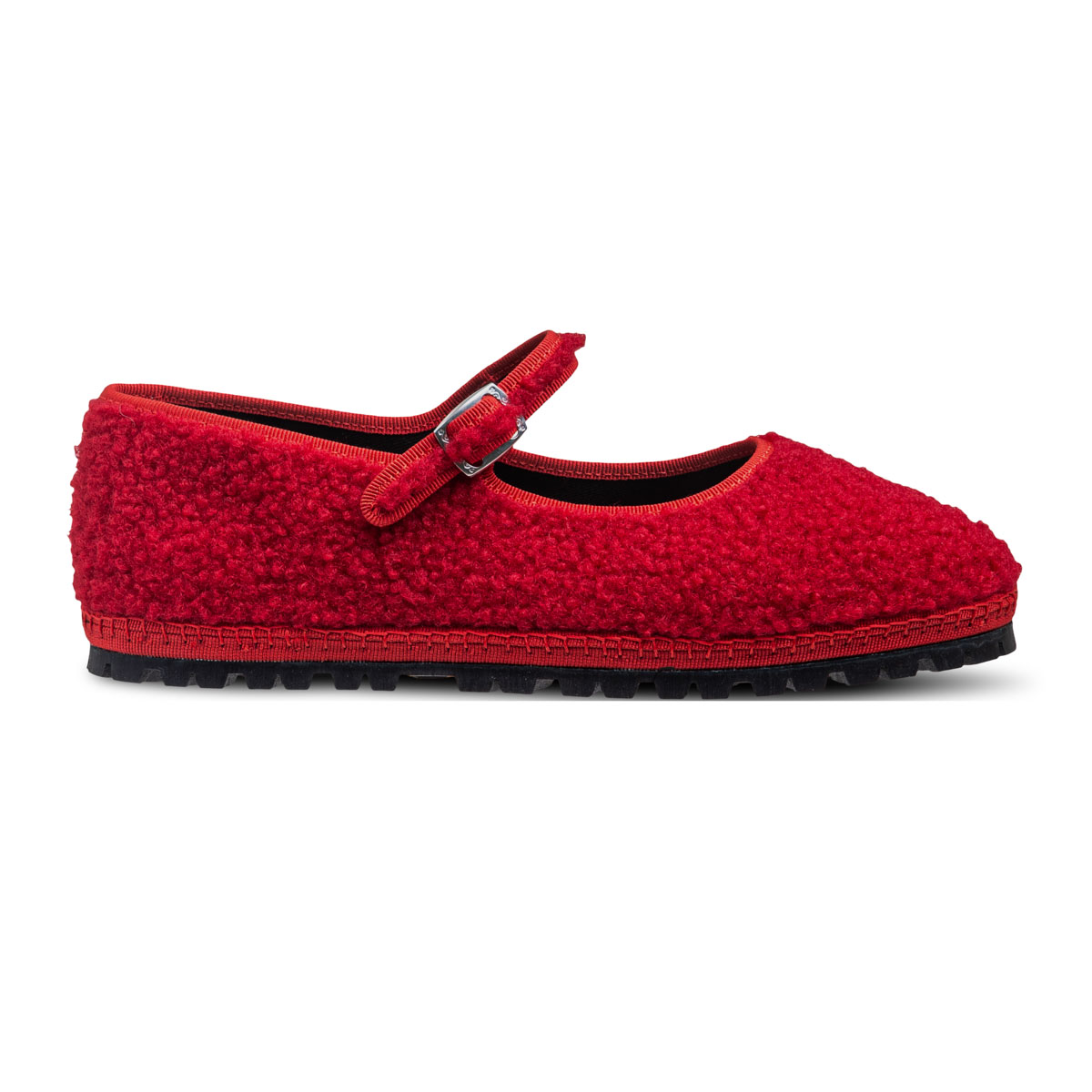 Maryjane Red Sherpa Vibram