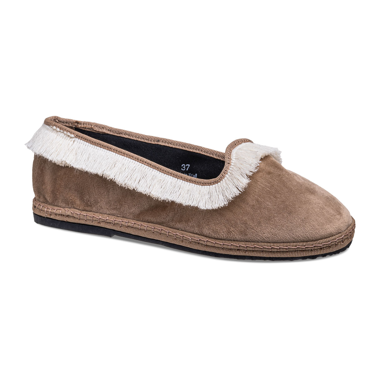 Tragara Camel Velvet Fringe