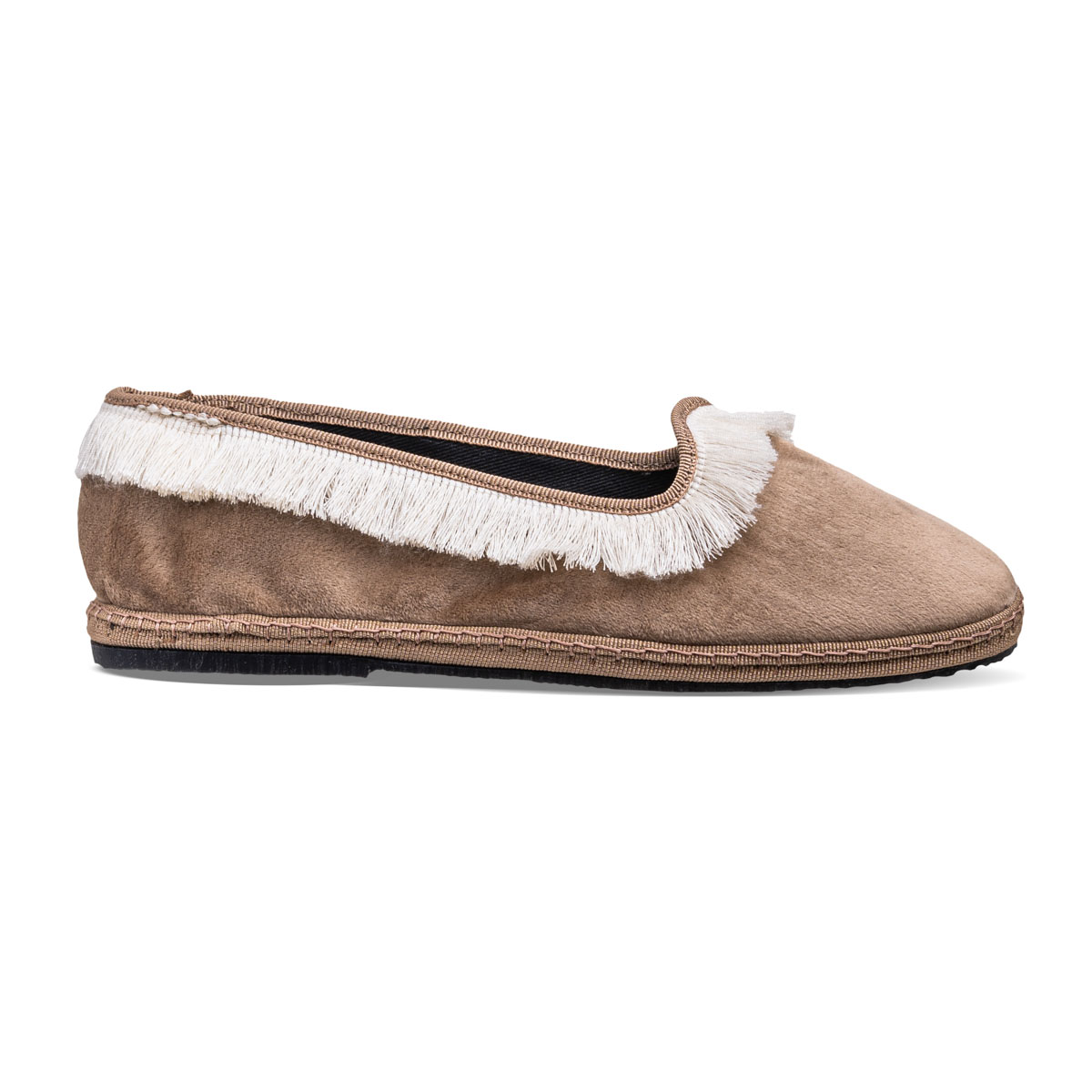 Tragara Camel Velvet Fringe