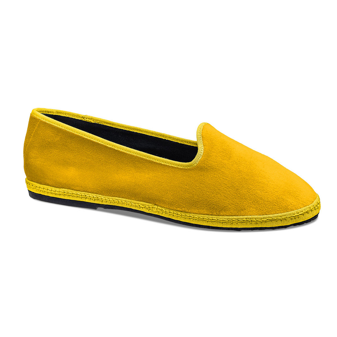 Tragara Sunny Yellow Velvet