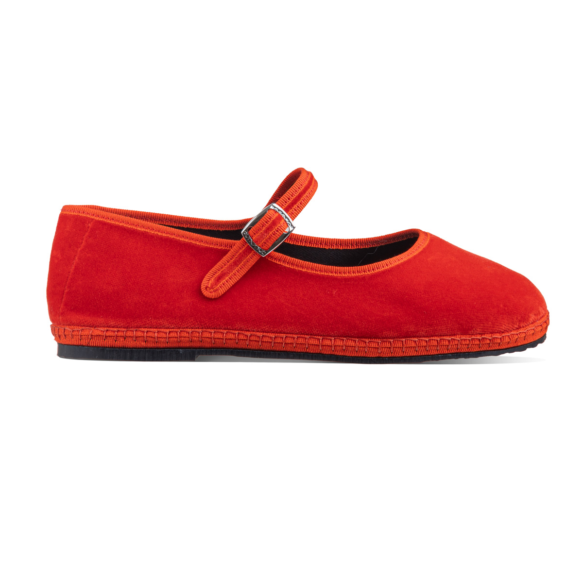 Maryjane Orange Velvet