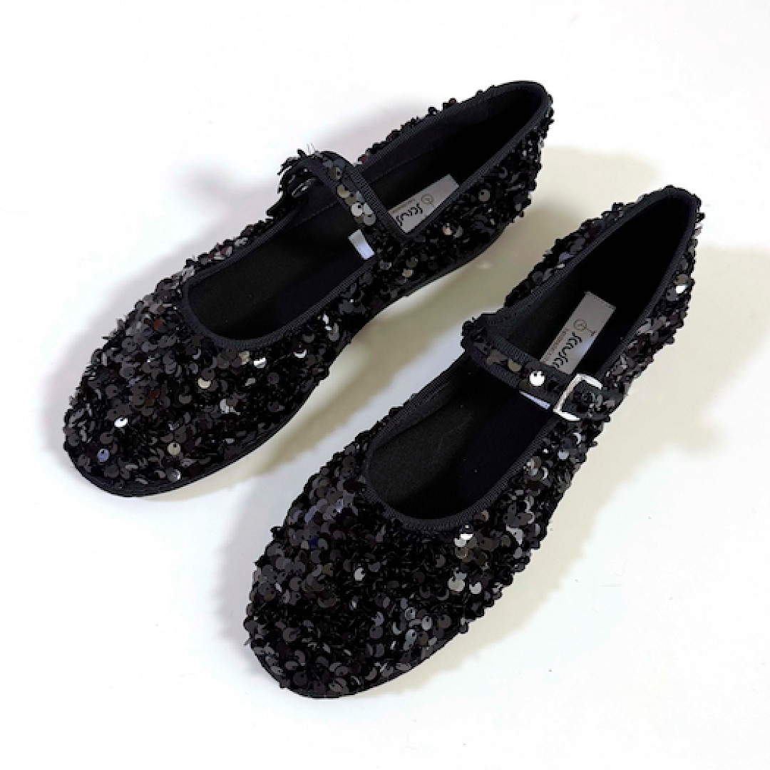 Maryjane Black Paillettes