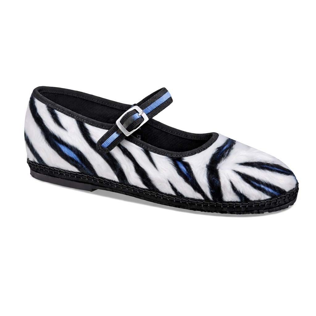 Maryjane White Zebra