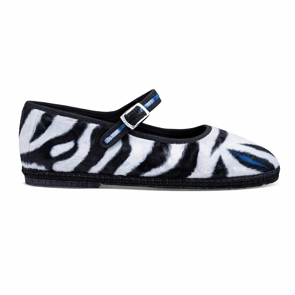 Maryjane White Zebra