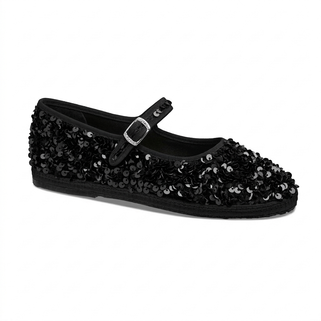 Maryjane Black Paillettes
