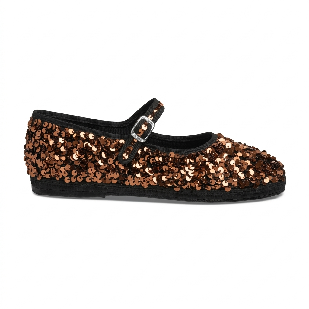 Maryjane Bronze Paillettes