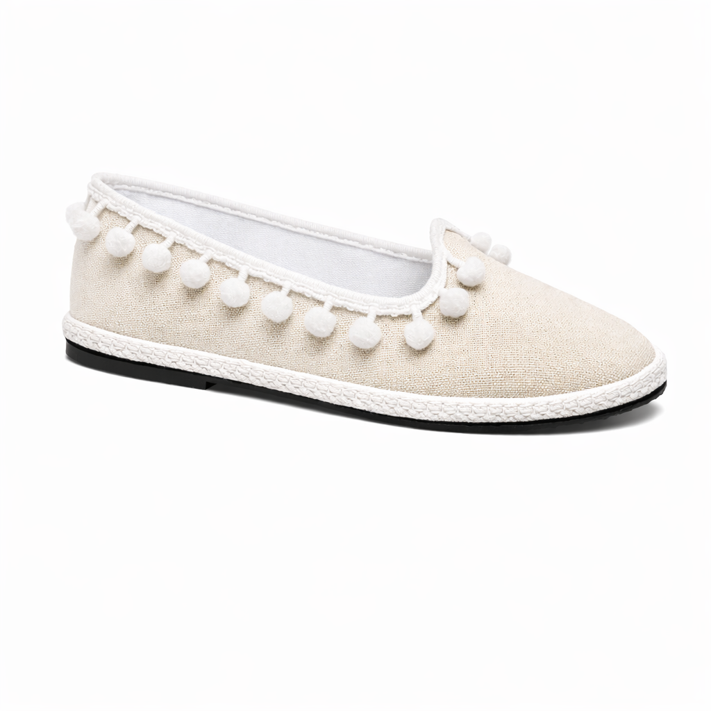 Tragara Pom Pom Natural Canvas