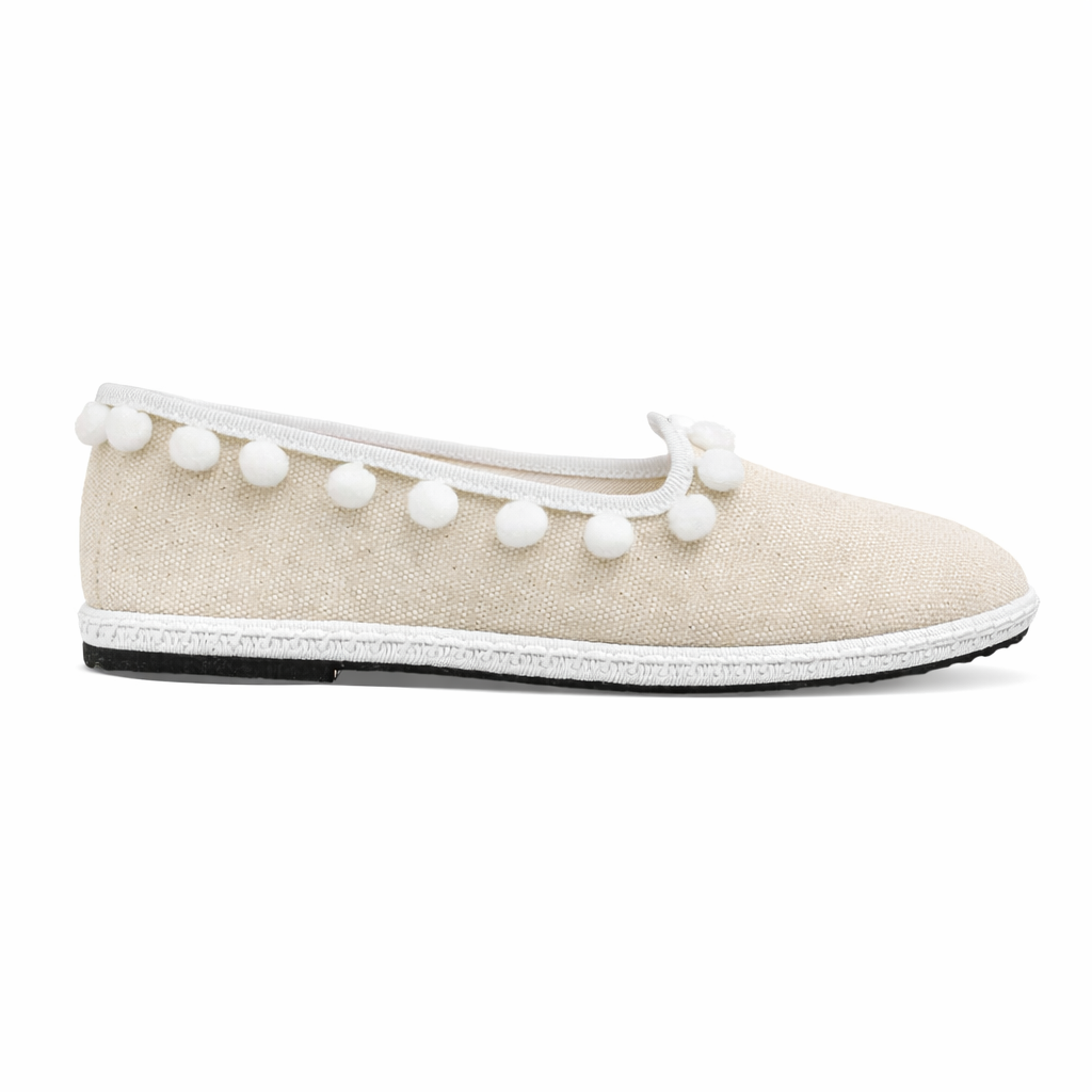 Tragara Pom Pom Natural Canvas