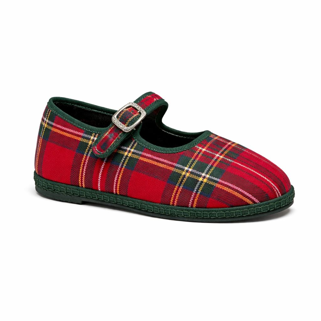 Baby Maryjane Red Tartan