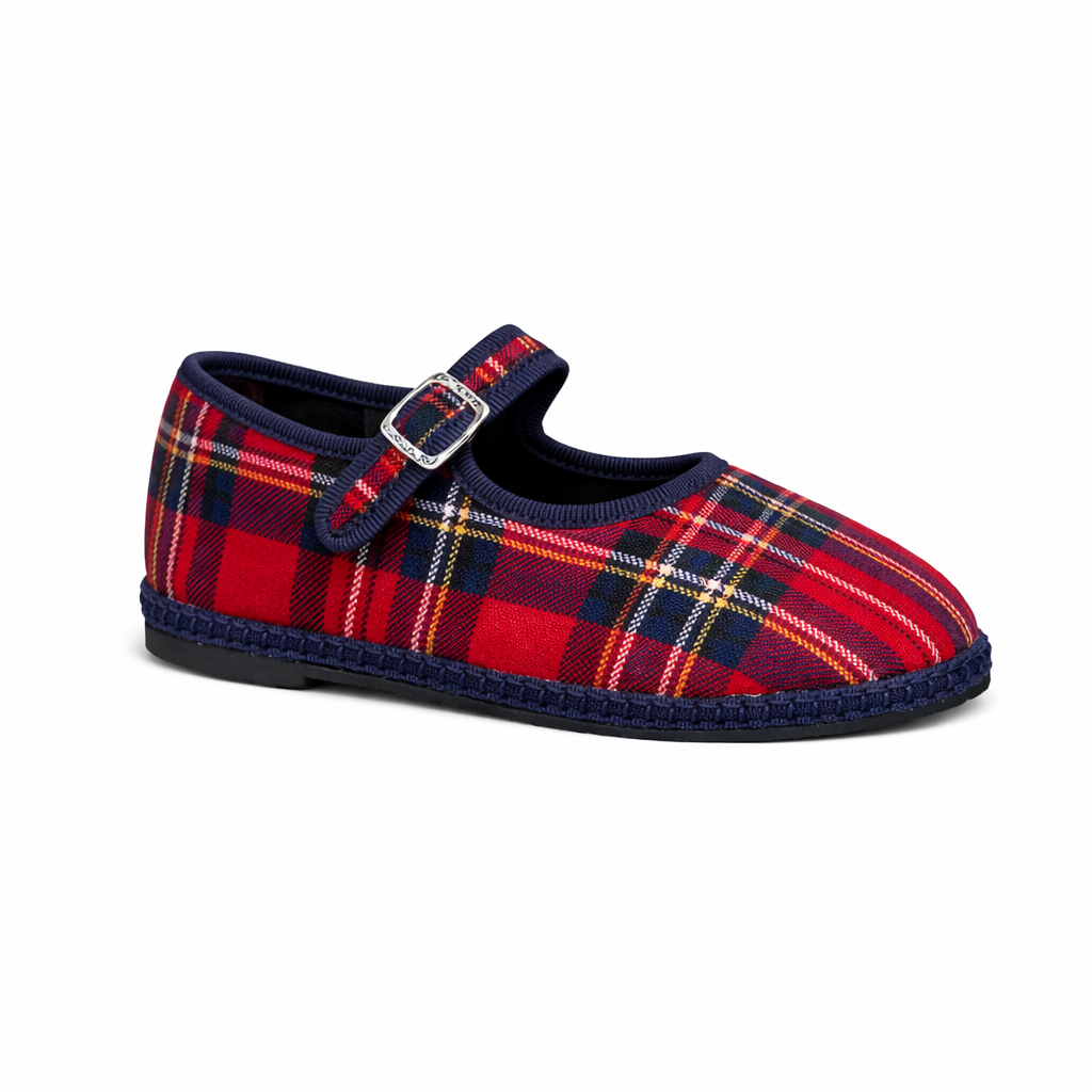 Baby Maryjane Blue Tartan
