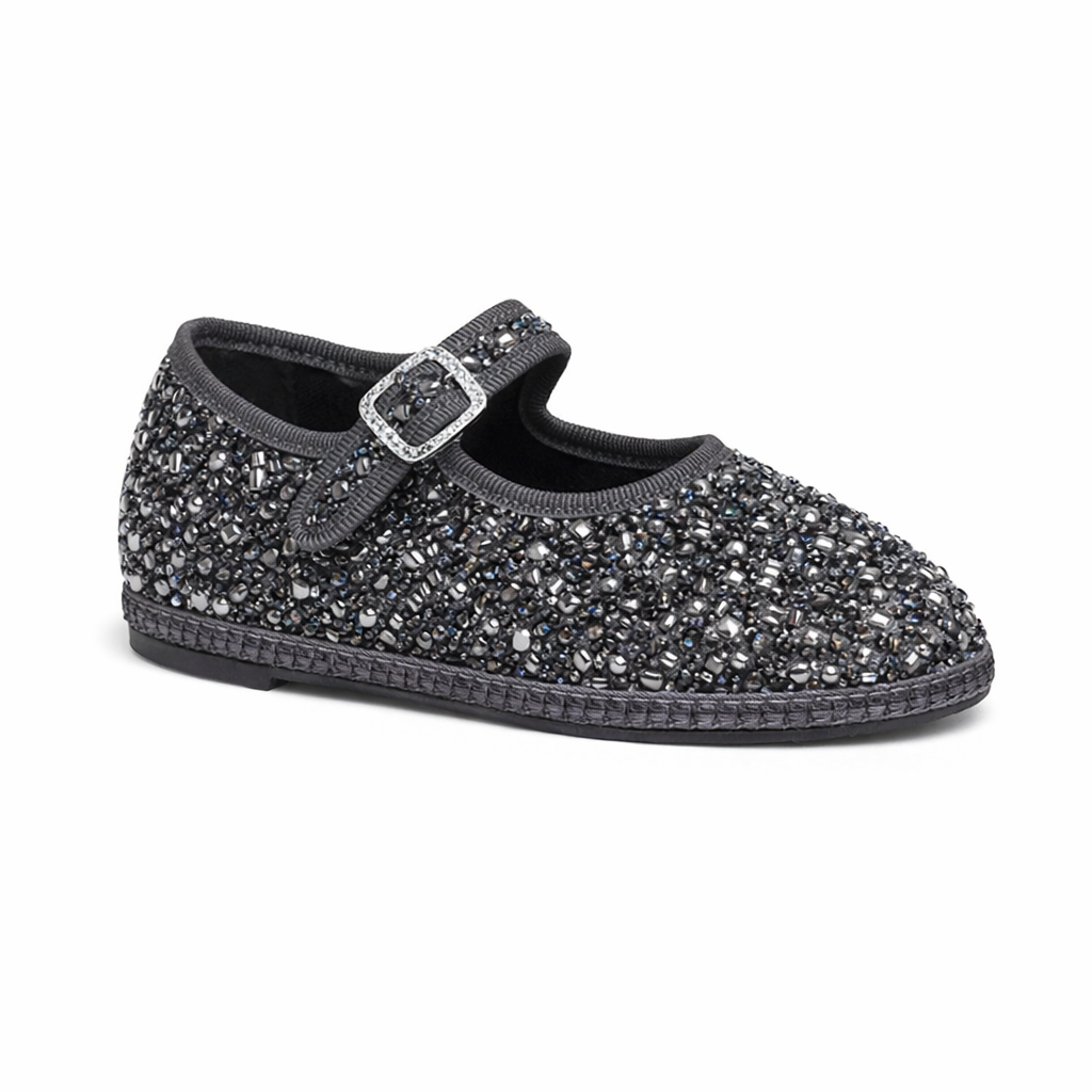 Baby Maryjane Silver Beads