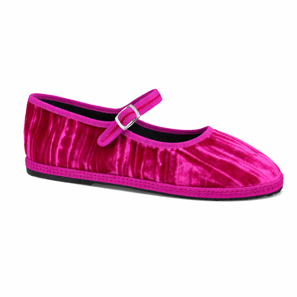 Maryjane Fuchsia Maflè Velvet