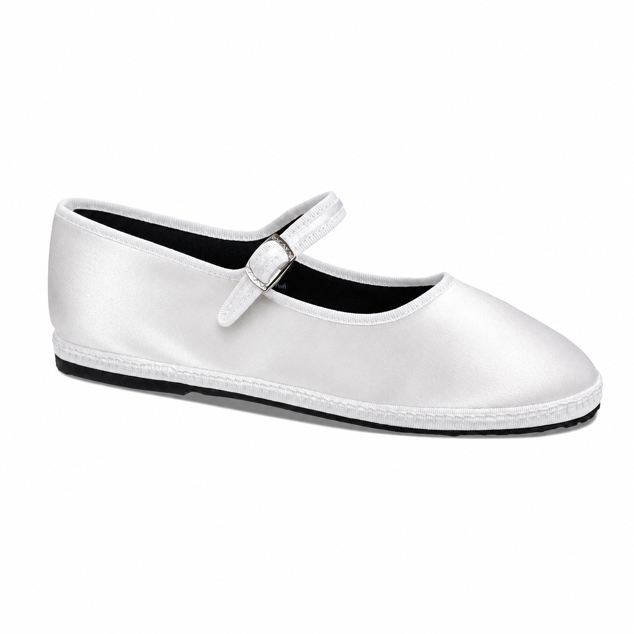 Maryjane White Satin