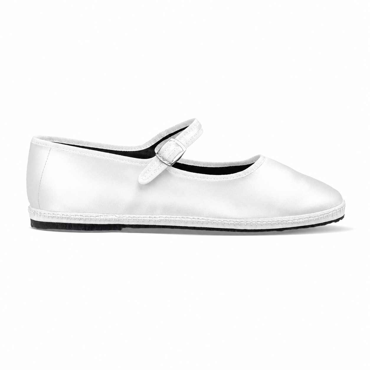 Maryjane White Satin